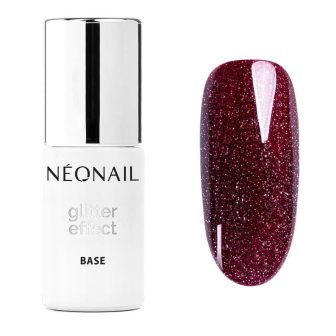 NÉONAIL Glitter Effect Base Burgund Shine
