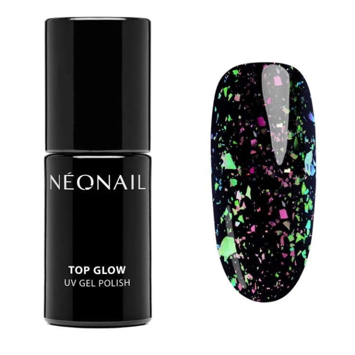 Top Glow Lime Aurora Flakes