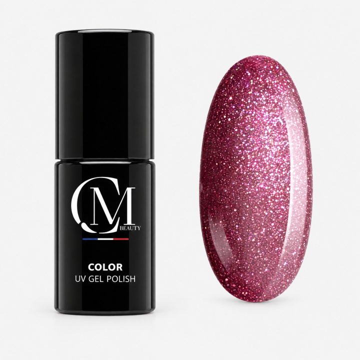 Glitter Pink : flacon et nuancier
