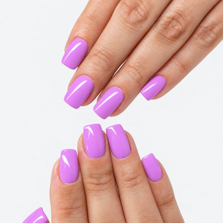 Lila : sur les ongles