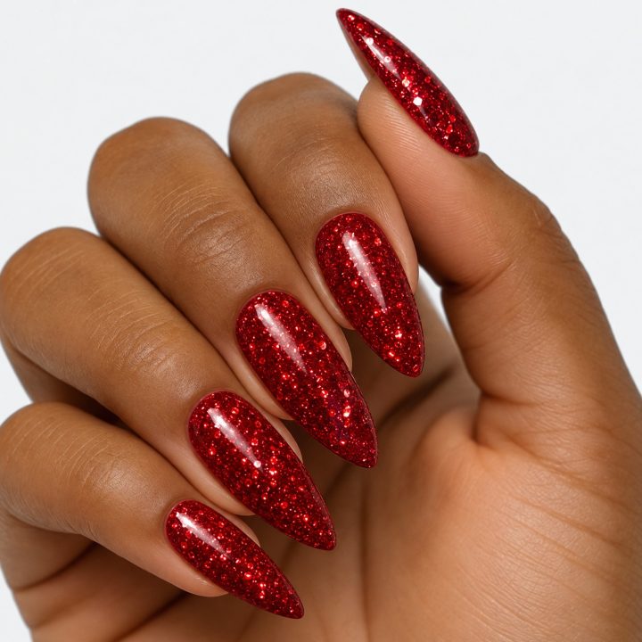 Coquelicot : sur les ongles