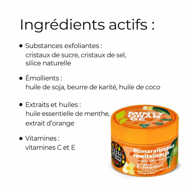 GOMMAGE CORPOREL Revitalisant Orange & Menthe 300g