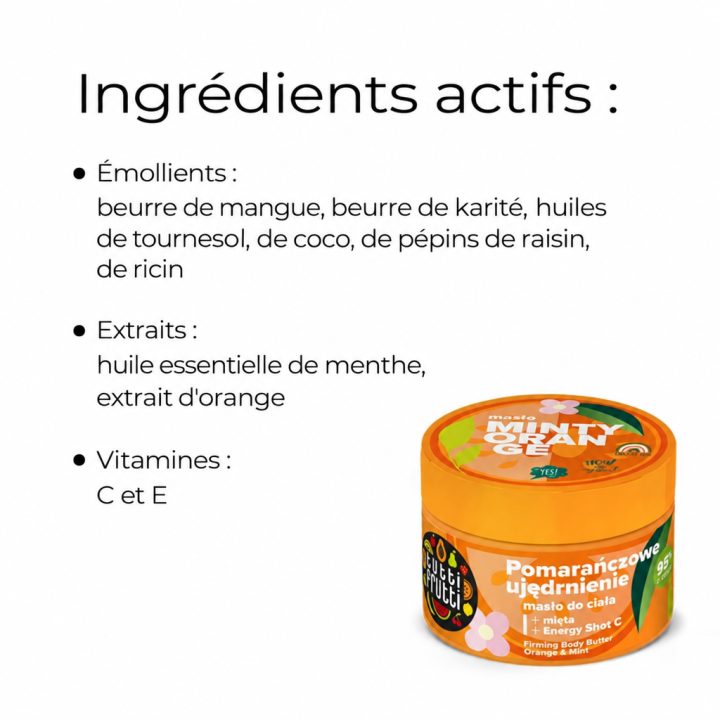 BEURRE CORPOREL Raffermissant Orange & Menthe 200 ml