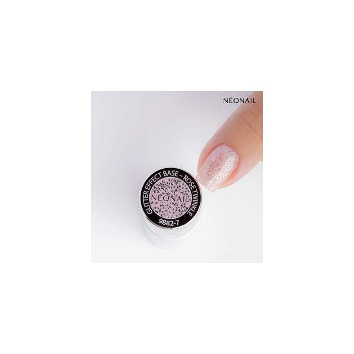 Glitter Effect Base Rose Twinkle 7.2 ml