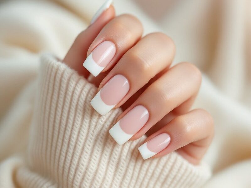 French carrée réalisée en gel