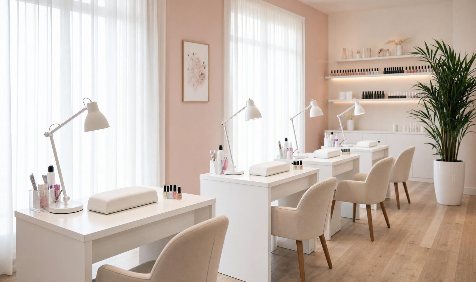 Salle de formation, quatre postes de travail